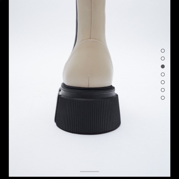 Zara Lug Sole Low Heel Boots - Picture 4 of 4